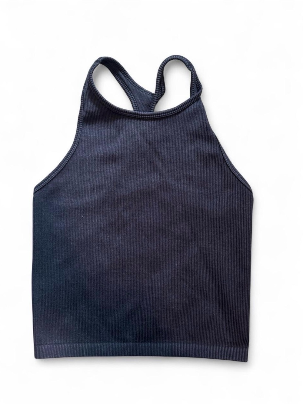 y2k Women’s Ribbed Racerback Athletic or Work Out Tank Top - Black